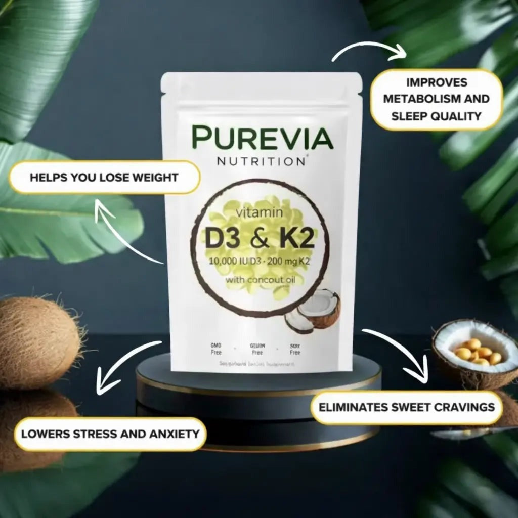 Vitamin D3 and K2 Softgels - (Limited 2-FOR-1)