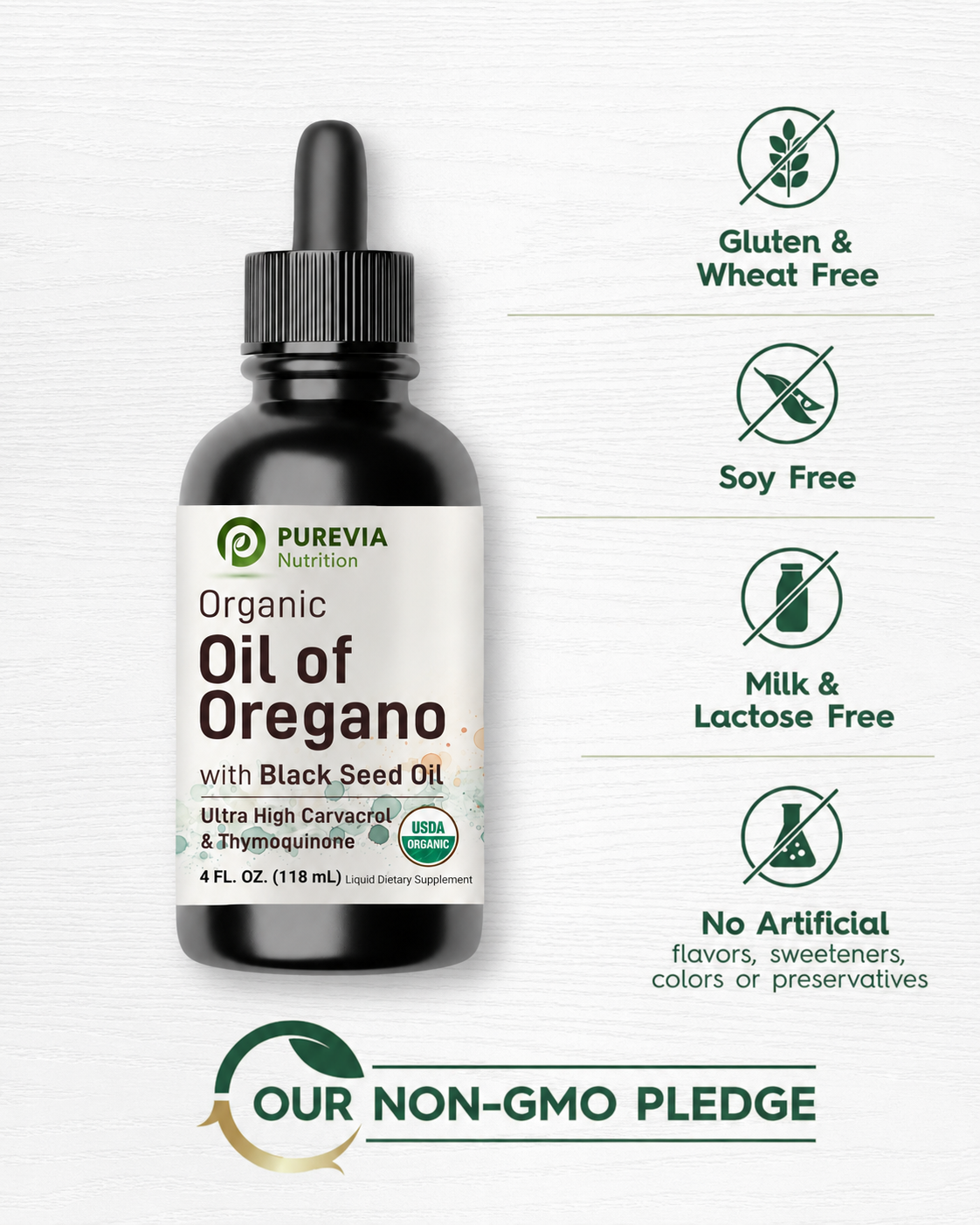Purevia® Oil of Oregano Black Seed Drops