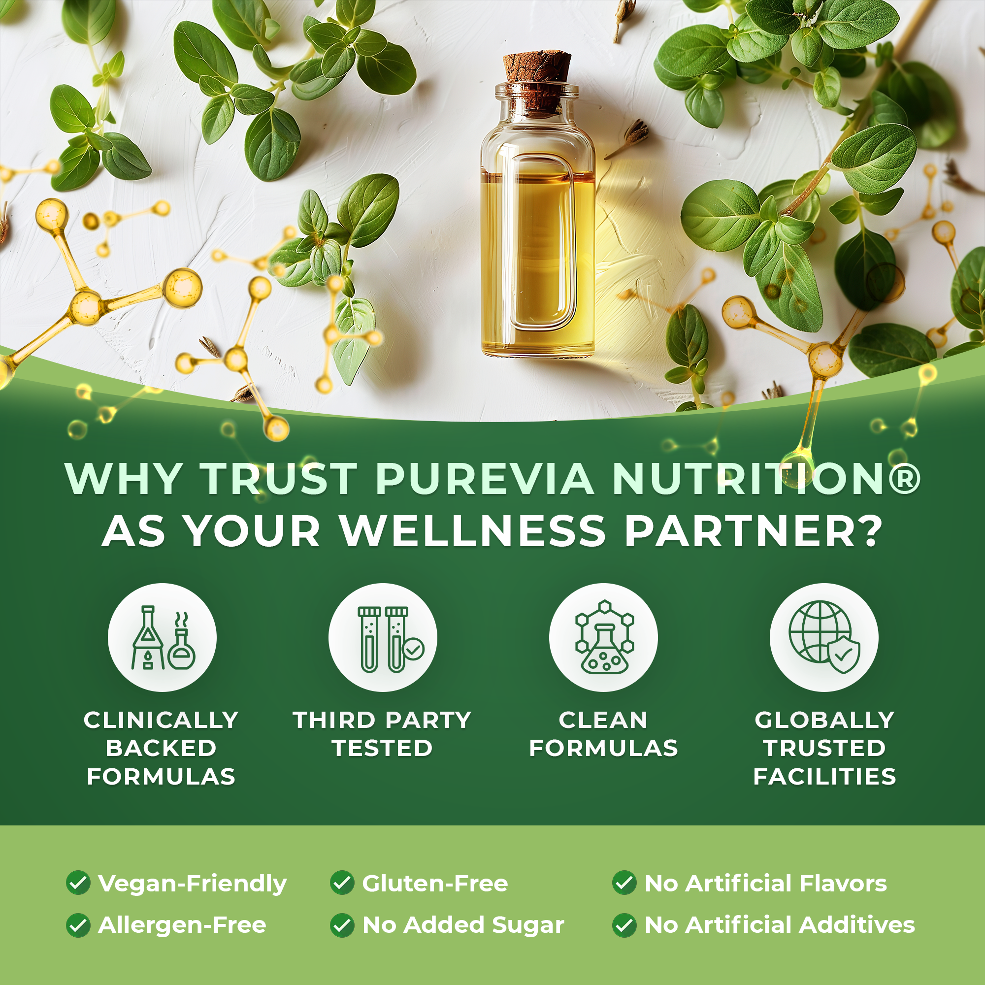 Purevia® Oil Of Oregano Softgels - Naturally Strengthen Immunity and Gut Health from Within