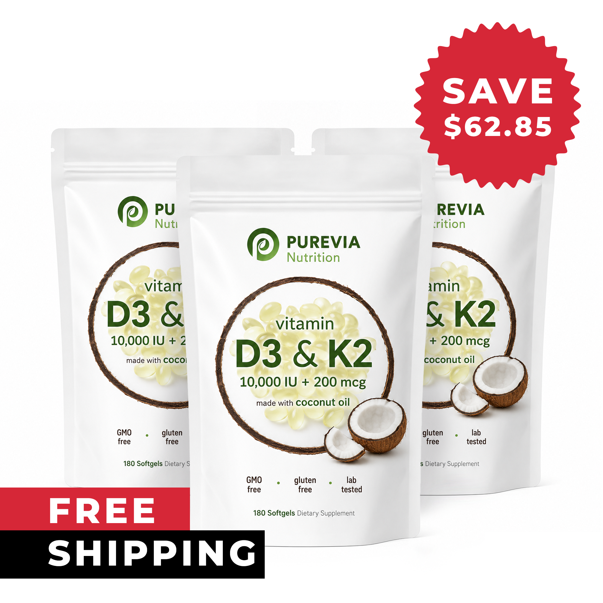 Purevia® D3+K2 with Downsell